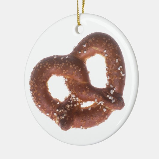 Zoute pretzel keramisch ornament (Links)