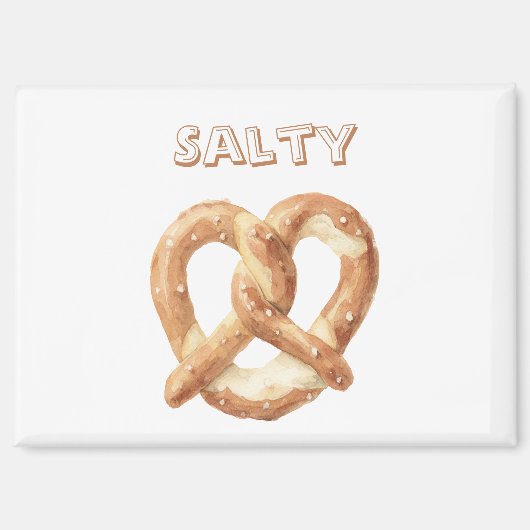 Zoute Pretzel Magneet (Voorkant)