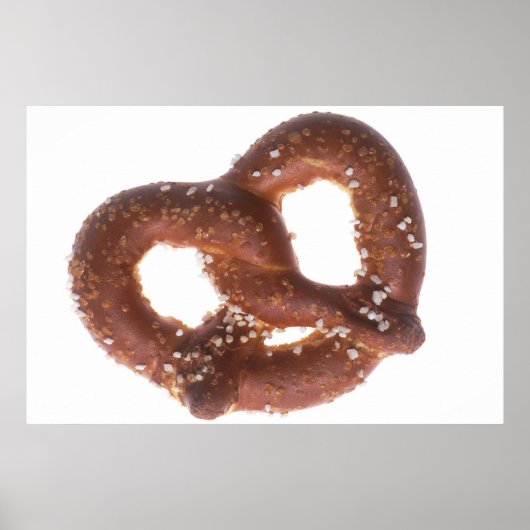 Zoute pretzel poster (Voorkant)