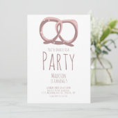 Zoute pretzel Twist Birthday Party Kaart (Staand voorkant)