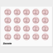 Zoute pretzel Twist Birthday Party Ronde Sticker (Vel)
