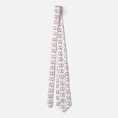 Zoute pretzel Twist Roze Stropdas (Achterkant)