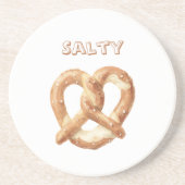Zoute Pretzel Zandsteen Onderzetter (Voorkant)