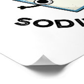 Zoute Puns Zijn Natrium Grappig Grappige Chemie Pu Poster (Hoek)