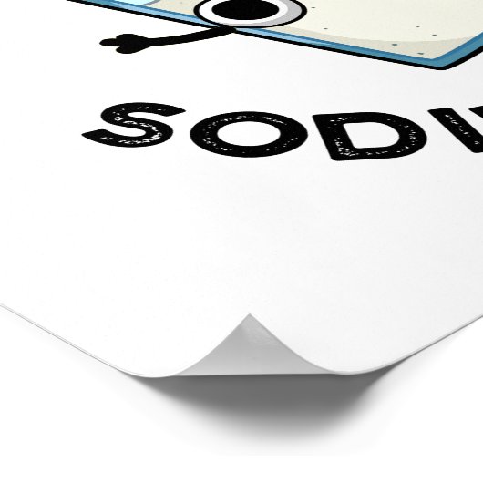 Zoute Puns Zijn Natrium Grappig Grappige Chemie Pu Poster (Hoek)