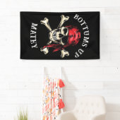 Zoute Schedelbotten Tot Op De Bodem! Spandoek (Insitu)