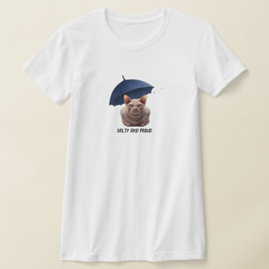 Zoute Sphynx Kat T-shirt (Laagn)