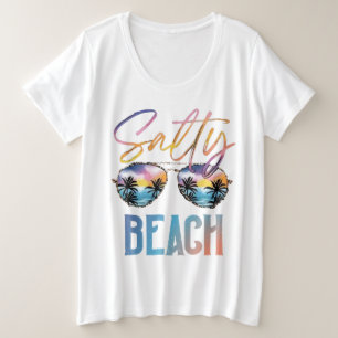 Zoute Strand Grote Maat T-shirt