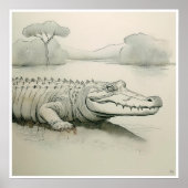 Zoute tekening - Kunstdruk Poster (Voorkant)