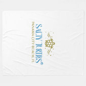 Zoute Turtles® fleece deken (Voorkant (Horizontaal))