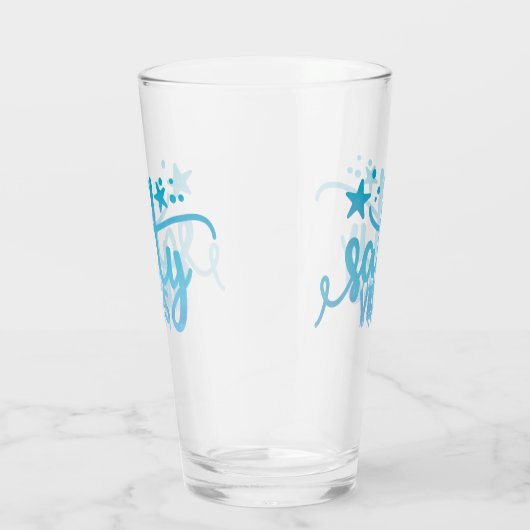 Zoute Vibes Ocean Beach Pint Glass Glas (Rechts)