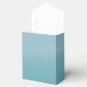 Zoute Waterverf Zee Foam Blauw Groen Custom Favor Bedankdoosjes (Geopend)