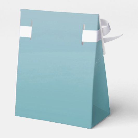 Zoute Waterverf Zee Foam Blauw Groen Custom Favor Bedankdoosjes (Achterkant)