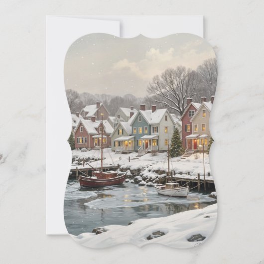zoute winterlucht kaart (Voorkant)