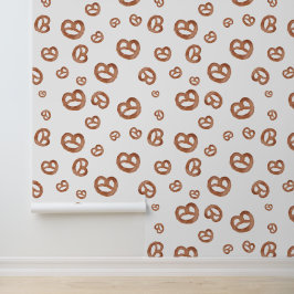 Zoute zachte Waterverf Pretzelpatroon Behang