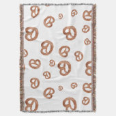 Zoute zachte Waterverf Pretzelpatroon Deken (Voorkant Verticaal)