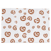 Zoute zachte Waterverf Pretzelpatroon Groot Cadeauzakje (Achterkant)