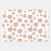 Zoute zachte Waterverf Pretzelpatroon Inpakpapier Vel (Voorkant 2)