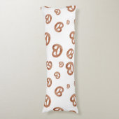 Zoute zachte Waterverf Pretzelpatroon Lichaamskussen (Voorkant Verticaal)