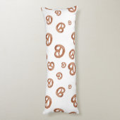 Zoute zachte Waterverf Pretzelpatroon Lichaamskussen (Achterkant (Verticaal))