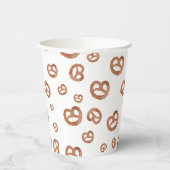 Zoute zachte Waterverf Pretzelpatroon Papieren Bekers (Links)