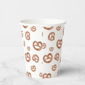 Zoute zachte Waterverf Pretzelpatroon Papieren Bekers (Rechts)