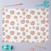 Zoute zachte Waterverf Pretzelpatroon Tissuepapier (Craft)