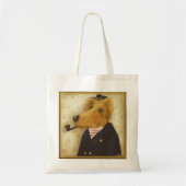 Zoute Zee Dog Canvas tas (Voorkant)