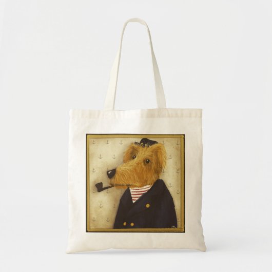 Zoute Zee Dog Canvas tas (Voorkant)