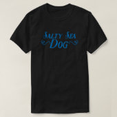 Zoute zee hond t-shirt (Design voorkant)