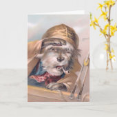  zoute Zeeen hond wordt snel gezond Kaart (Gele Bloem)