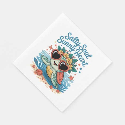 Zoute Ziel Zonnige Hart Schildpadzomer Servet (Hoek)