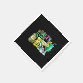 Zoute Zomervibes Drink Tequila Margarita vakantie Servet (Hoek)