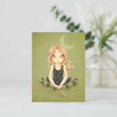 Zouten - briefkaart van melkslib (Staand voorkant)