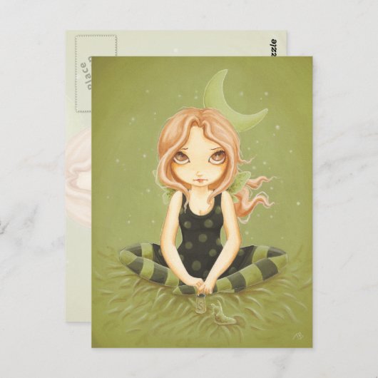 Zouten - briefkaart van melkslib (Voorkant / Achterkant)