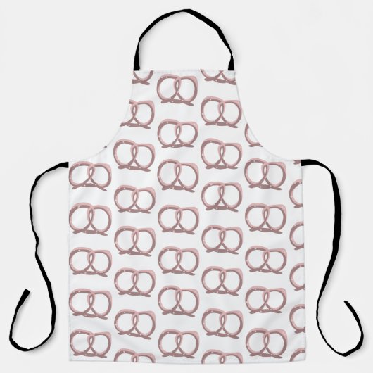 Zouten pretzel Twist Pink Kitchen Apron Schort (Voorkant)