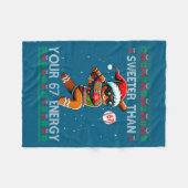 Zouter Dan Je 67 Energy Gingerbread Honkbal C Fleece Deken (Voorkant (Horizontaal))