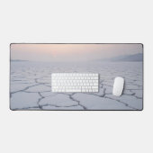 Zoutflats bij zonsopgang: etherisch minimalistisch bureaumat (Keyboard & Muis)