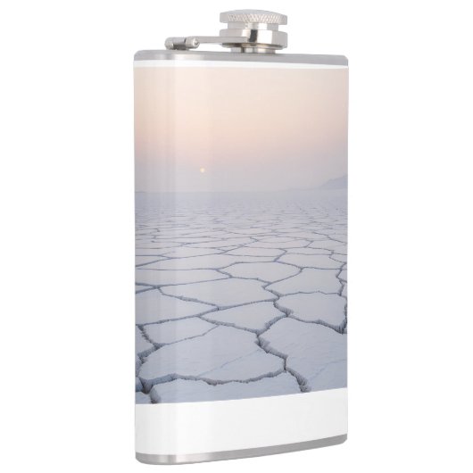 Zoutflats bij zonsopgang: etherisch minimalistisch heupfles (Rechts)