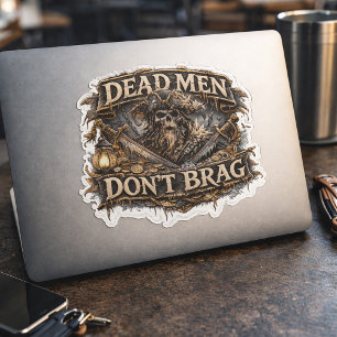 Zoutgevloekte kapitein-sticker – Dode mannen hebbe Sticker