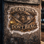 Zoutgevloekte kapitein-sticker – Dode mannen hebbe Sticker