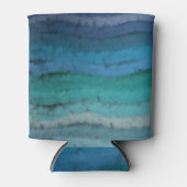 Zoutgolven voor kuststrand op zwart blikjeskoeler (Voorkant)