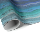 Zoutgolven voor kuststrand op zwart cadeaupapier (Rol Hoek)