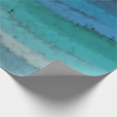 Zoutgolven voor kuststrand op zwart cadeaupapier (Hoek)