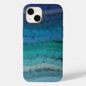 Zoutgolven voor kuststrand op zwart Case-Mate iPhone case (Achterkant)