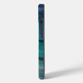 Zoutgolven voor kuststrand op zwart Case-Mate iPhone case (Achterkant / Links)