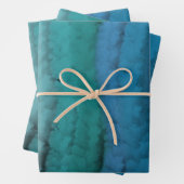 Zoutgolven voor kuststrand op zwart inpakpapier vel (In situ)