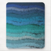 Zoutgolven voor kuststrand op zwart muismat (Voorkant)