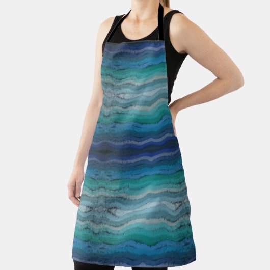 Zoutgolven voor kuststrand op zwart schort (Insitu)