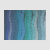 Zoutgolven voor kuststrand op zwart tissuepapier (Voorkant)